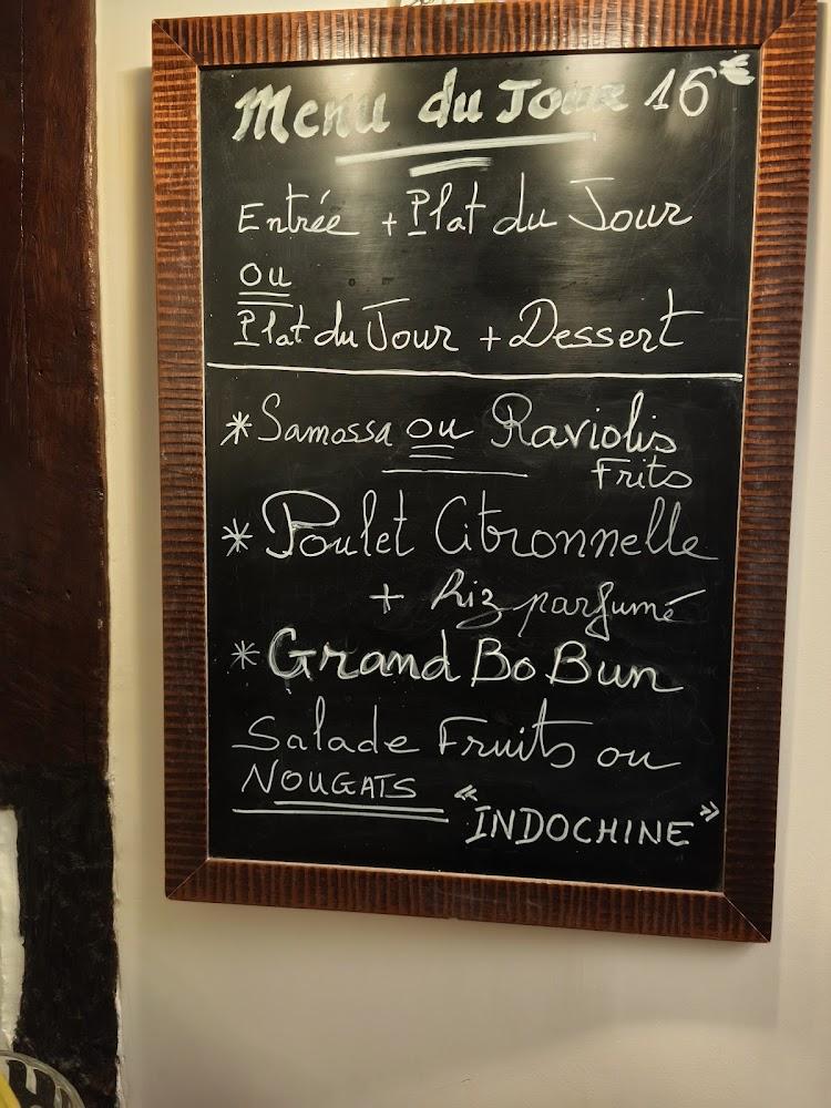 Indochine - Menu Image 1